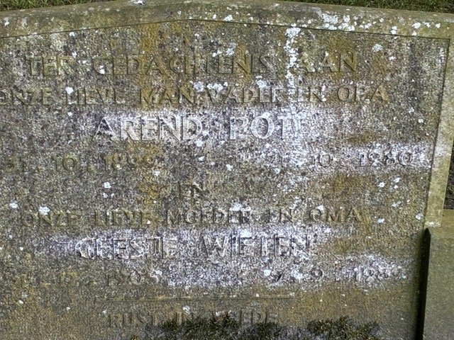 Cemetery register image