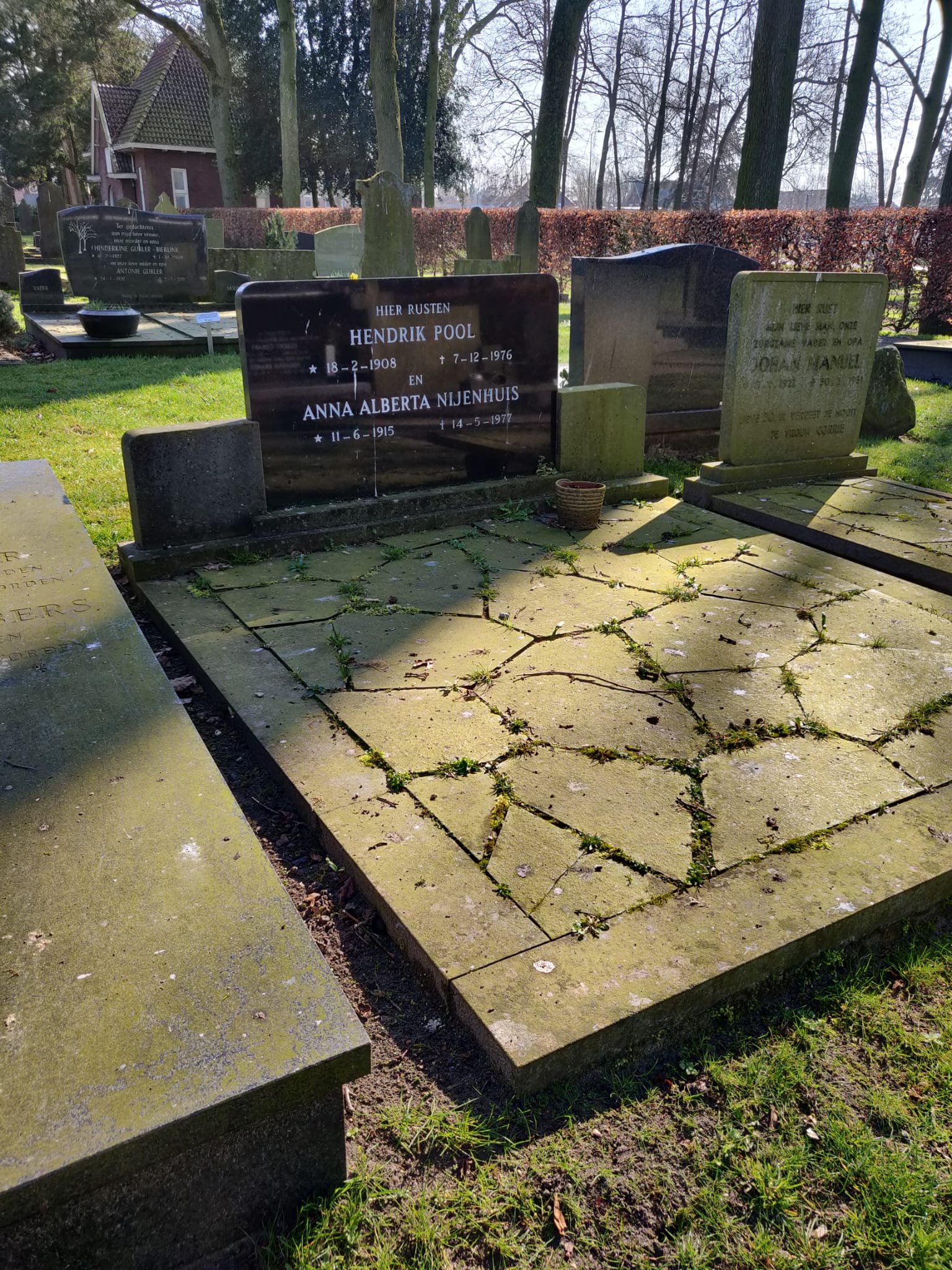 Cemetery register image