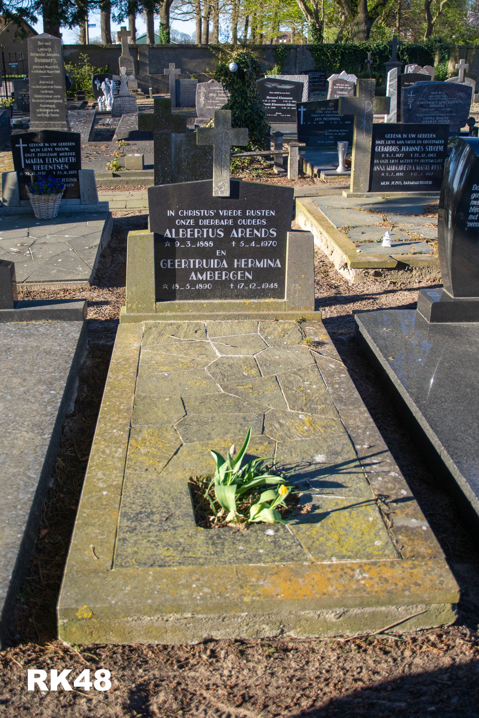 Cemetery register image